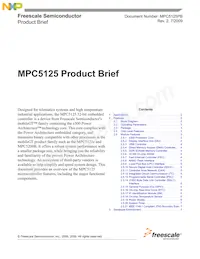 MPC5125YVN400R數據表 封面