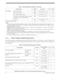 MPC8377CVRAGDA Datasheet Page 8