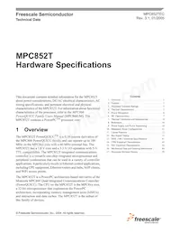 MPC852TVR66 Datenblatt Cover