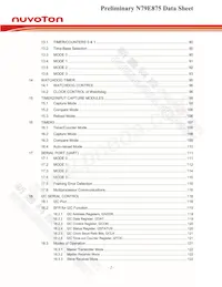 N79E875RALG Datasheet Pagina 2