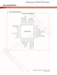 N79E875RALG Datasheet Page 9