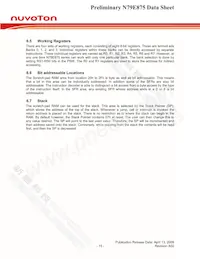 N79E875RALG Datasheet Pagina 15