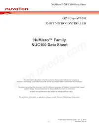 NUC100VD3AN Datasheet Cover