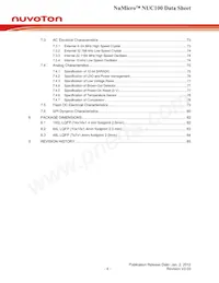 NUC100VD3AN Datasheet Page 4