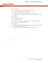 NUC100VD3AN Datasheet Pagina 21