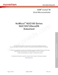 NUC120RD2DN Datasheet Copertura