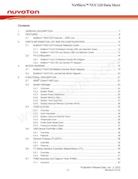 NUC120RD3AN Datasheet Page 2