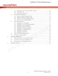 NUC120RD3AN Datasheet Page 4