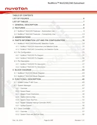NUC230VE3AE Datasheet Page 2