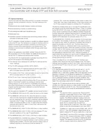 P87LPC767FD Datasheet Page 18