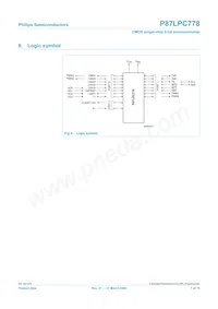 P87LPC778FDH Datasheet Pagina 7