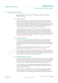 P87LPC778FDH Datasheet Page 12