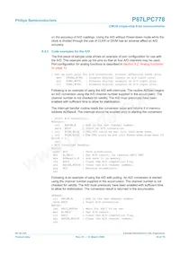 P87LPC778FDH Datenblatt Seite 16