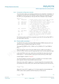 P87LPC778FDH Datasheet Page 20