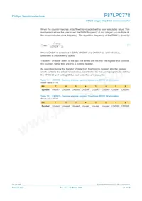 P87LPC778FDH Datasheet Page 21