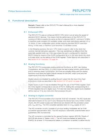 P87LPC779FDH Datasheet Page 12