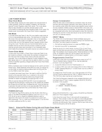 P89C51RC2BN/01 Datasheet Page 12