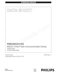 P89C61X2BBD/00 Datasheet Cover