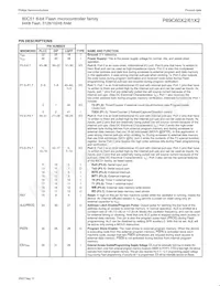 P89C61X2BBD/00 Datasheet Page 8