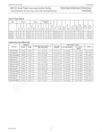 P89C668HFA/00 Datasheet Page 3