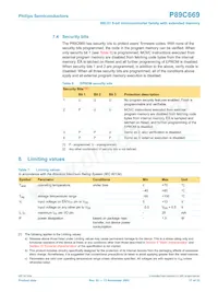 P89C669FA-S Datasheet Page 17
