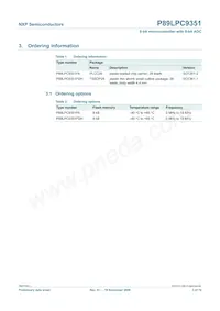 P89LPC9351FDH Datasheet Page 3