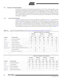 PCX7457VGU933NC Datasheet Page 20