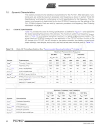 PCX7457VGU933NC Datenblatt Seite 20