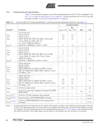 PCX7457VGU933NC Datasheet Page 22