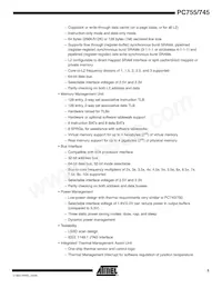 PCX755CVZFU400LE Datasheet Page 5