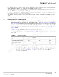 PCX8240VTPU200EZD3數據表 頁面 19