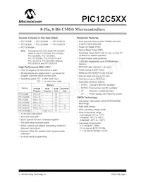 PIC12LC509AT-04I/MF Datenblatt Cover