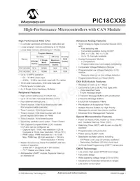 PIC18C658T-E/PT Datenblatt Cover