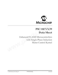 PIC18LF4439T-I/ML Datenblatt Cover