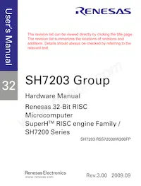 R5S72030W200FP Datasheet Page 3