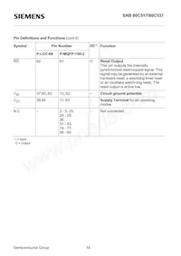SAB80C537-N Datasheet Page 15