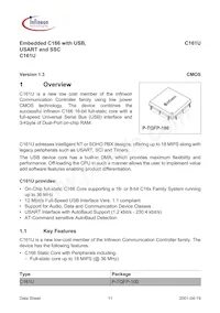 SAF-C161U-LF V1.3 Datenblatt Seite 11