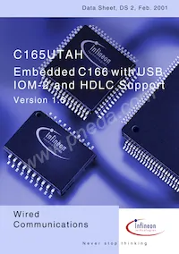 SAF-C165UTAH-LF V1.3 Datasheet Cover