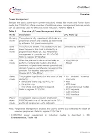 SAF-C165UTAH-LF V1.3 Datasheet Pagina 14