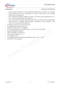 SAF-TC1164-128F80HL AB Datasheet Pagina 8