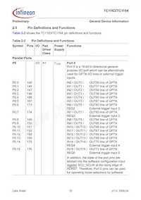 SAF-TC1164-128F80HL AB Datasheet Page 14