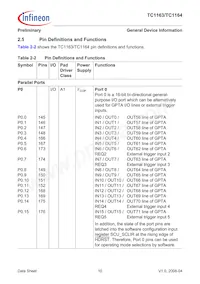 SAF-TC1164-128F80HL AB Datasheet Pagina 14