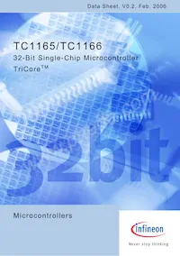 SAF-TC1165-192F80HL AA Datasheet Cover