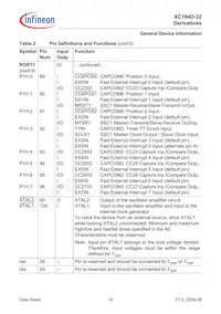 SAF-XC164D-32F40F BB Datasheet Page 18