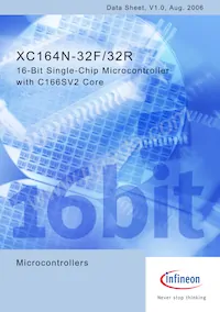 SAF-XC164N-32F40F BB Datenblatt Cover