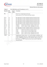 SAF-XC164N-32F40F BB數據表 頁面 12