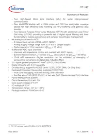 SAK-TC1197-512F180E AC Datasheet Page 9