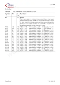 SAK-TC1775-L40E BA Datasheet Page 11