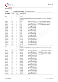 SAK-TC1775-L40E BA Datasheet Page 16