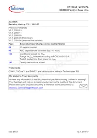 SAK-XC2387A-72F80L AA Datasheet Pagina 4